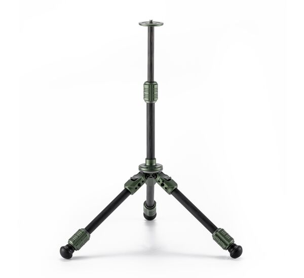 Tilta BT03E Tischkugelkopf mit 1-stufigen Stativbeinen aus Kohlefaser (3KG) ausziehbare Edition  waldgrün 