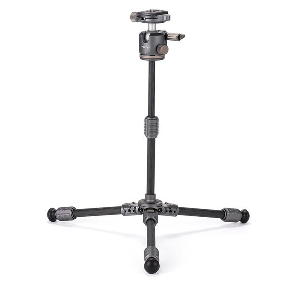 Tilta BT03E Tischkugelkopf mit 1-stufigen Stativbeinen aus Kohlefaser (3KG) ausziehbare Edition  Space Gray