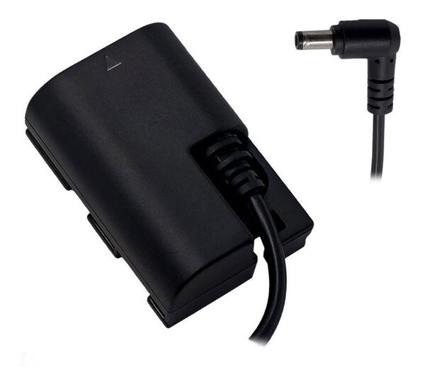 Tilta Canon LP-E6 Akku-Attrappe auf 5,5/2,5 mm DC-Stecker-Kabel 