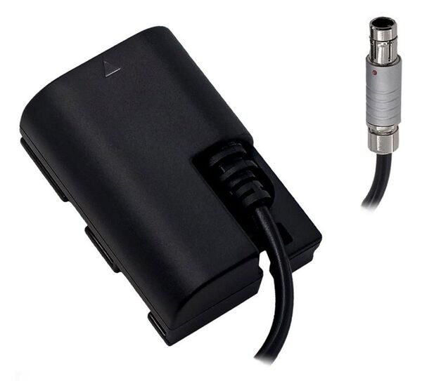 Tilta Canon LP-E6 Dummy-Akku auf 3-Pin-Fischer-Kabel 