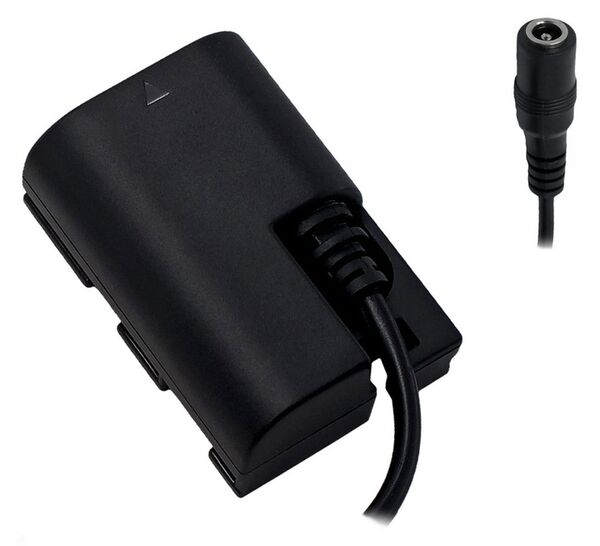 Tilta Canon LP-E6 Dummy-Batterie auf 5,5/2,1mm DC-Buchse Kabel 