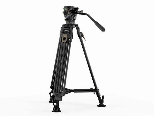 Tilta CT08A 75mm Cine Fluid Head mit 2-stufiger One-Touch-Stativbeinen aus Kohlefaser (8KG)  Space Gray