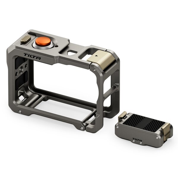 Tilta Kamera Cage für DJI Osmo Action 6  Base Kit Titanium Gray