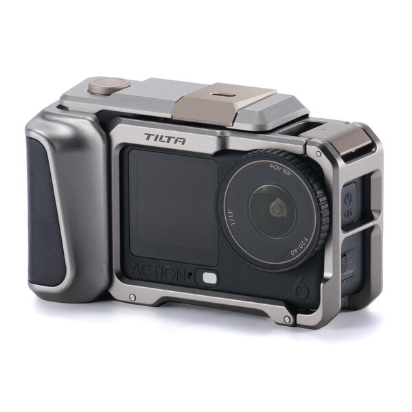 Tilta Kamera Cage für DJI Osmo Action 6 Street Snap Kit  Titanium Gray