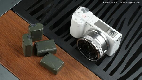 Tilta NP-FW50 Akku mit USB-C Eingang (980mAh) – grün 