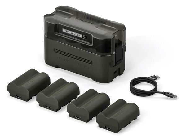 Tilta portable Ladestation  grün für NP-W235 Battery Kit (4 Akkus + Ladegerät