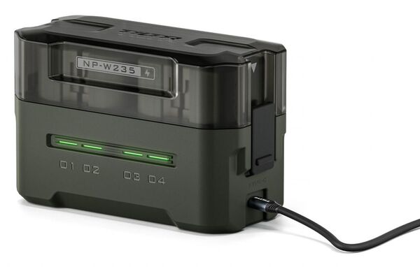 Tilta portable Ladestation  grün für NP-W235 Battery Kit (4 Akkus + Ladegerät