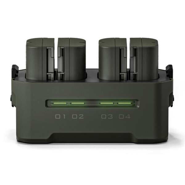 Tilta Portable Ladestation für Canon LP-E6 Akku  4 Akkus + 1 Ladegerät grün