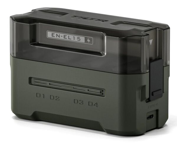 Tilta portable Ladestation  grün für EN-EL15 (4 Kanäle)