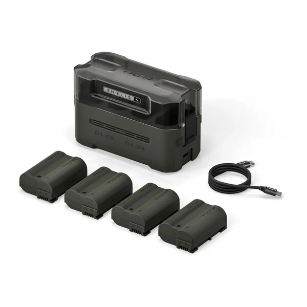 Tilta portable Ladestation  grün für EN-EL 15C Battery Kit (4 Akkus + Ladegerä