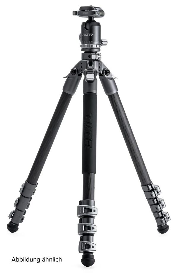 Tilta Reisekugelkopf mit 3-stufigen Stativbeinen aus Kohlefaser (5KG)  Waldgrün