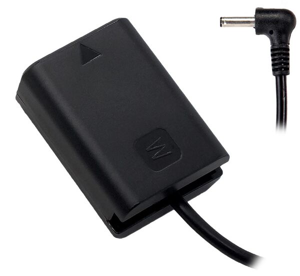 Tilta Sony NP-FW50 Dummy-Batterie auf 3,5/1,35mm DC-Stecker Kabel 