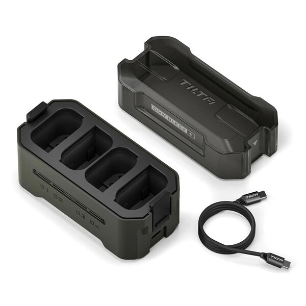 Tilta TBC-BLK22-B-GN DMW-BLK22 Charging Station Battery Kit (4 Batteries) 