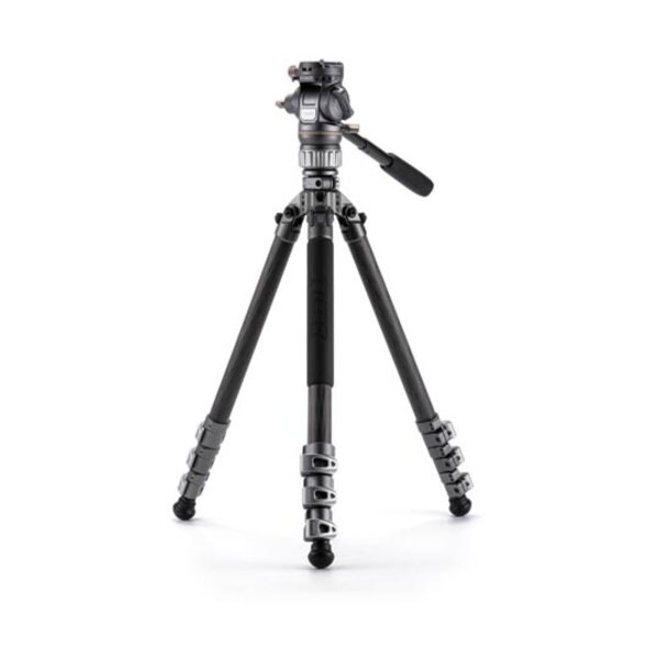 Tilta  VT05 Reise-Video-Fluidkopf mit 3-stufigen Stativbeinen aus Kohlefaser (5KG)  Space Gray