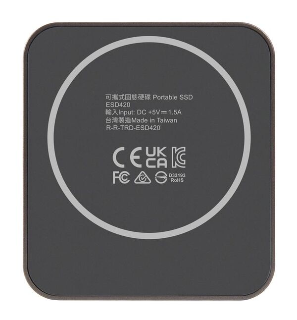 Transcend ESD420C Portable SSD, externe SSD Festplatte, MagSafe, grau  1TB