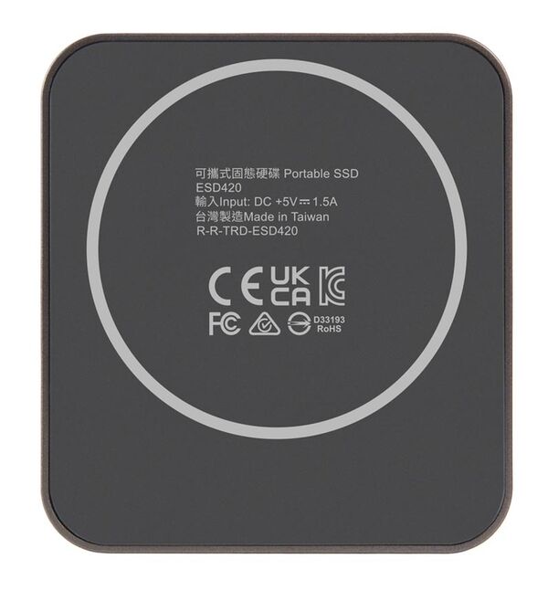 Transcend ESD420C Portable SSD, externe SSD Festplatte, MagSafe, grau  4TB 