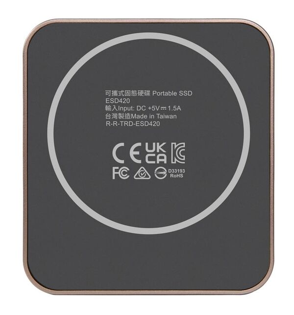 Transcend ESD420G Portable SSD, externe SSD Festplatte, MagSafe, gold  1TB