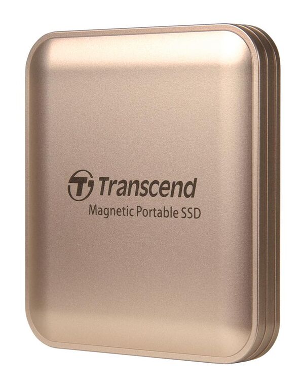 Transcend ESD420G Portable SSD, externe SSD Festplatte, MagSafe, gold  2TB