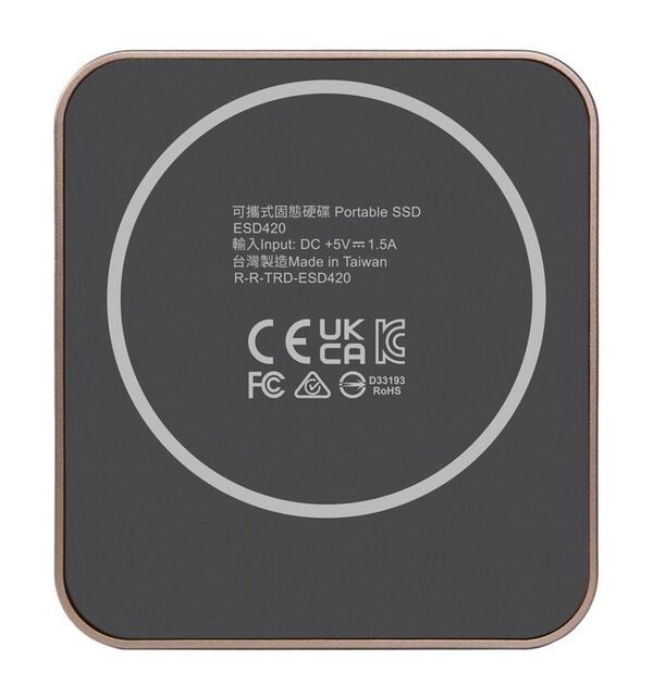 Transcend ESD420G Portable SSD, externe SSD Festplatte, MagSafe, gold  4TB 