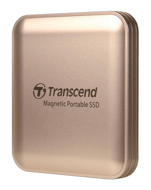 Transcend ESD420G Portable SSD, externe SSD Festplatte, MagSafe, gold  4TB 