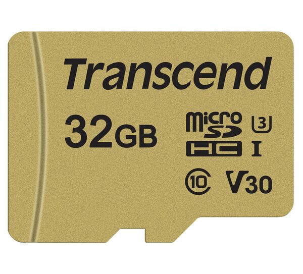 Transcend microSDHC Card 500S UHS-I U3 Cl10 95/60MB/s  32 GB