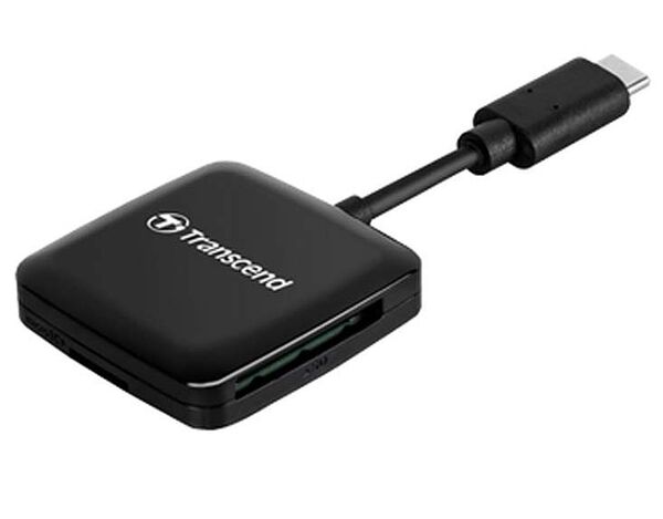 Transcend SD/microSD Card Reader, Type C, USB 3.2 Gen.1 schwarz 