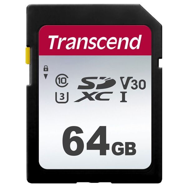 Transcend SDXC-Karte 300S UHS-I U1 V10 100/20MB/s   64 GB