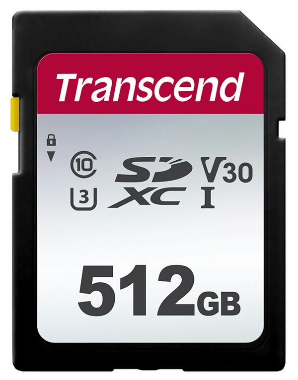 Transcend SDXC-Karte 300S UHS-I U3 V30 100/55MB/s  512 GB 