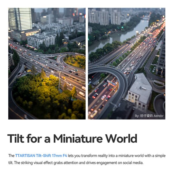 TTArtisan 17mm f/4 Tilt Shift  Sony FE-Mount