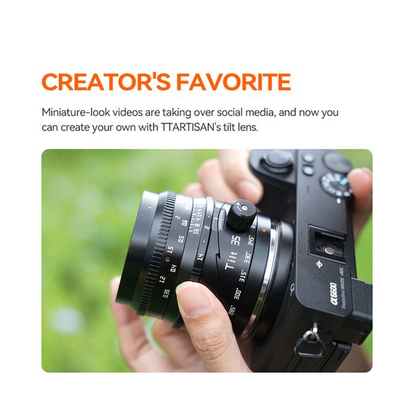 TTArtisan 35mm f/1,4 Tilt  Sony E-Mount