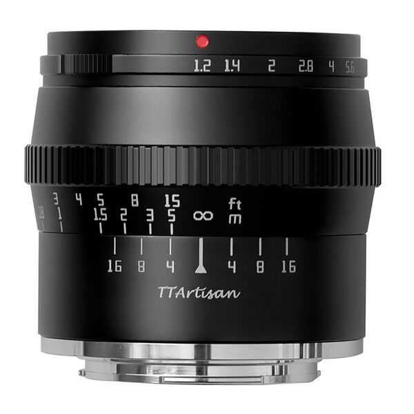 TTArtisan 50mm f/1,2  Canon RF-S schwarz