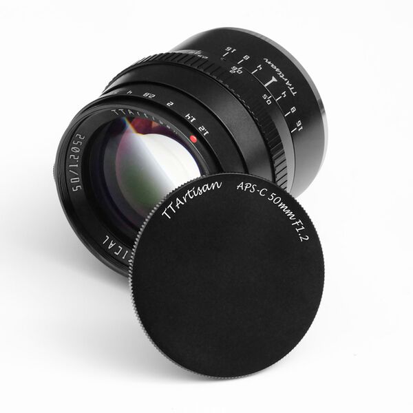 TTArtisan 50mm f/1,2  Canon RF-S schwarz