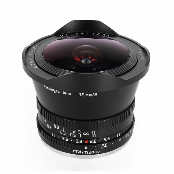 TTArtisan 7,5mm f/2,0 Fisheye  Canon RF-S