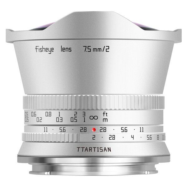TTArtisan 7,5mm f/2,0 Fisheye, silber  Nikon Z