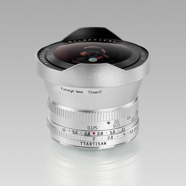 TTArtisan 7,5mm f/2,0 Fisheye, silber  Nikon Z