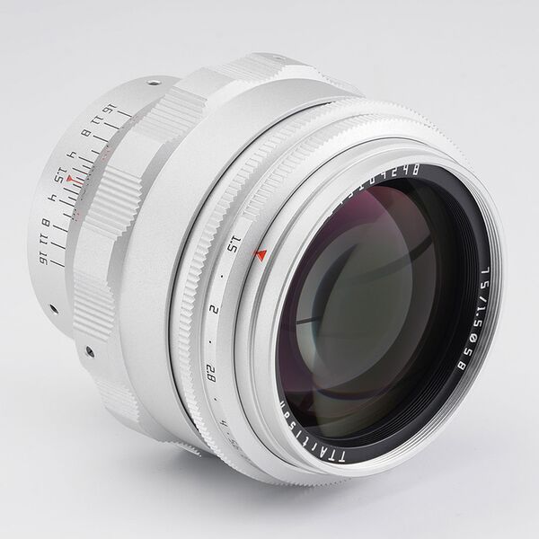 TTArtisan 75mm f/1,5  M 42 silber