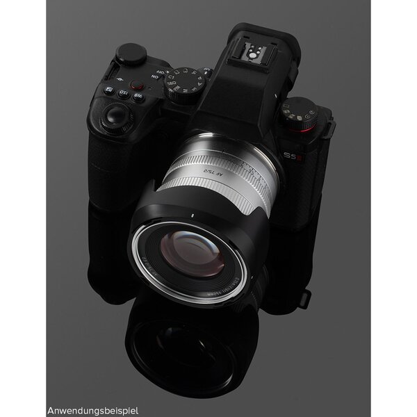 TTArtisan AF 75mm f/2  L Mount silber