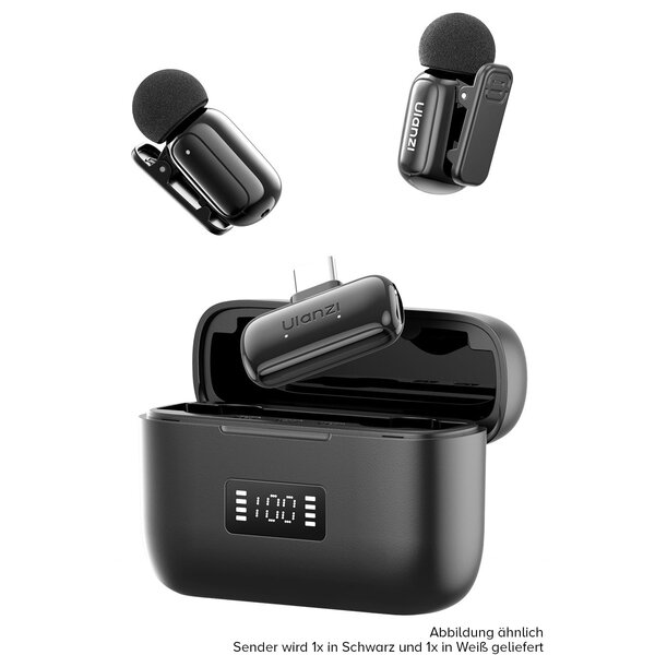 Ulanzi A200 mini mic wireless USB-C  schwarz/weiß