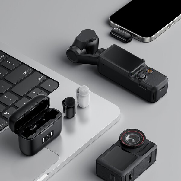 Ulanzi A200 mini mic wireless USB-C  schwarz/weiß