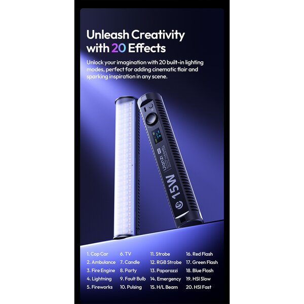 Ulanzi B15RGB Tube Light 