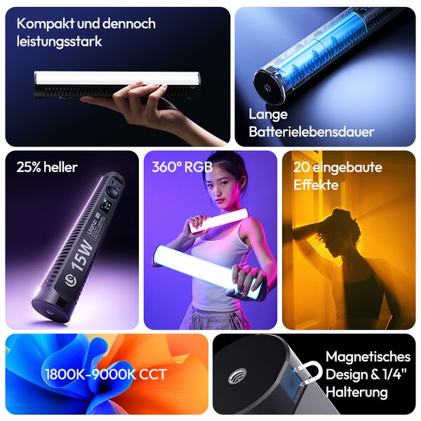 Ulanzi B15RGB Tube Light 