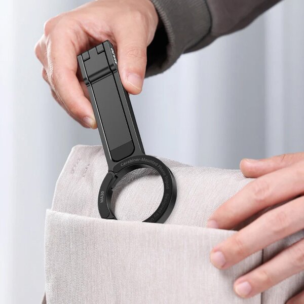 Ulanzi MA30 Mini Smartphone-Stativ Karabiner  dunkelgrau