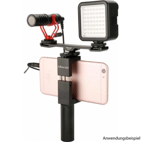 Ulanzi PT-2 Dual Cold Shoe Mount für Kamera und Smartphone 