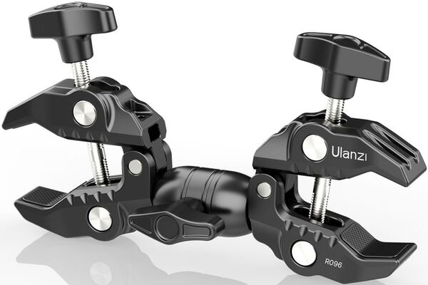Ulanzi R096 Doppelklemme mit Kugelkopf w/ Ball Head 