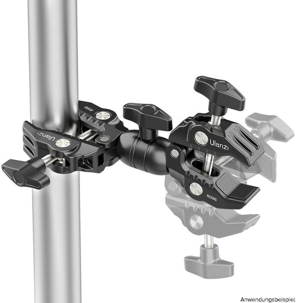Ulanzi R096 Doppelklemme mit Kugelkopf w/ Ball Head 