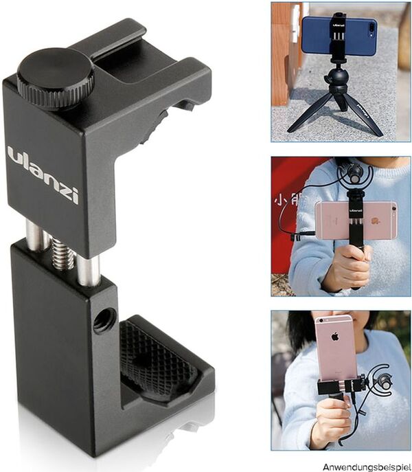 Ulanzi ST-02S Phone Holder w/ Cold Shoe-Mount Metal 