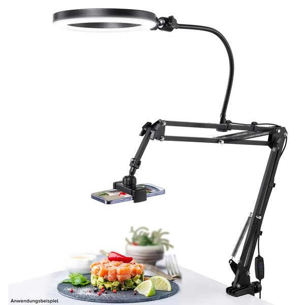 Ulanzi TH03 Desktop Phone Overhead Stand Set (10 Ring Light) 