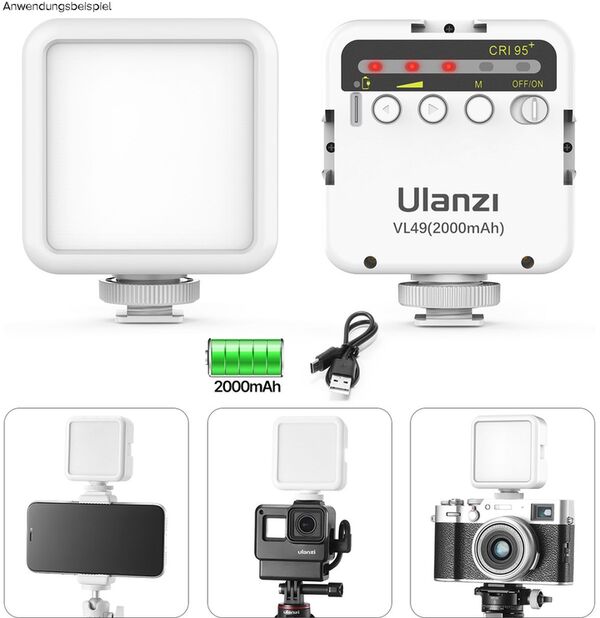 Ulanzi VL49 Mini LED Lampe  weiß