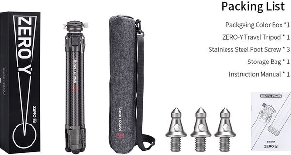 Ulanzi X Coman Zero Y Carbon Dreibein 