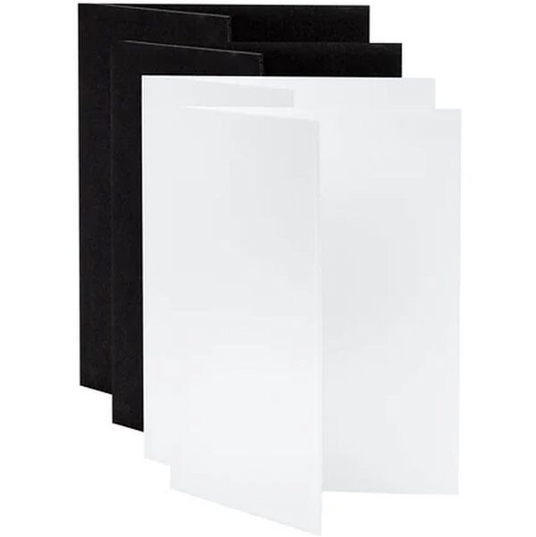 V-Flat World Tabletop V-Flats  Small 12' x 18' 2 x weiß, 2 x schwarz